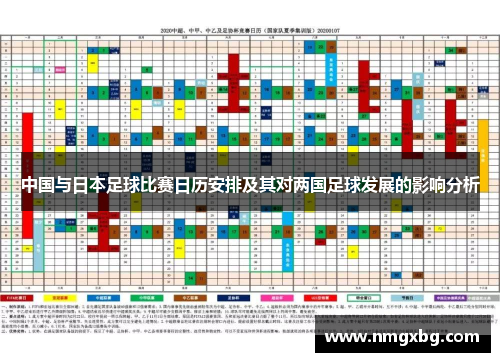 中国与日本足球比赛日历安排及其对两国足球发展的影响分析